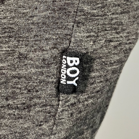 Boy London Gray & Black Logo Graphic T-Shirt - Pit to Pit 21.5” - Picture 7 of 12